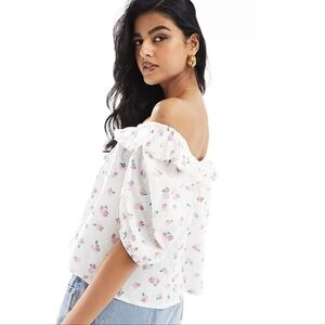 Barbour Floral Off The‎ ShoulderTop